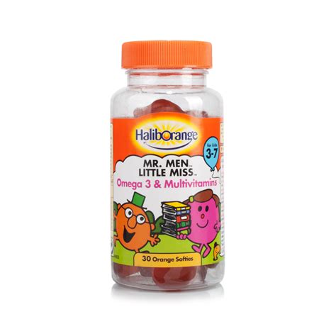 haliborange mr men little miss omega multivitamin softies|haliborange omega 3 orange x30.